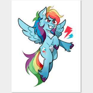 Rainbow Dash My little pony Posters and Art