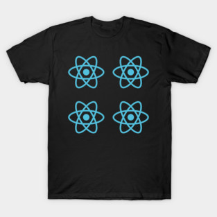 React JS Logo Stickets T-Shirt