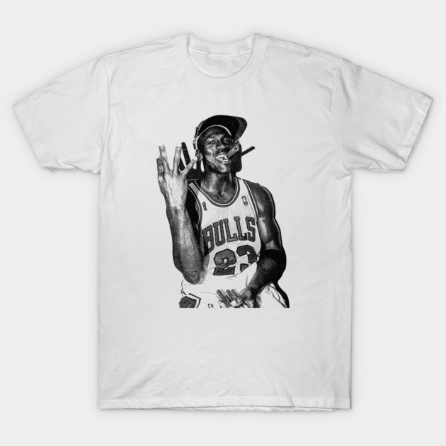WHITE ART michael jordan three peat Vintage Look T-Shirt