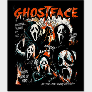 Scream Splatter Posters and Art