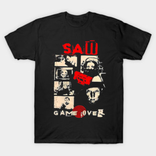 Vintage Saw Jigsaw Game Over T-Shirt