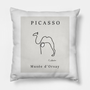 Pablo Picasso abstract camel, contemporary design Pillow
