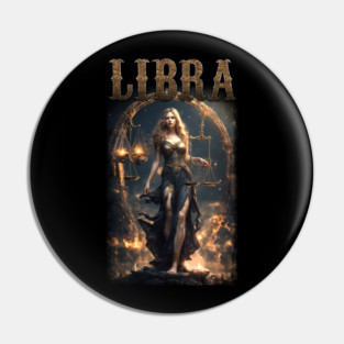 Libra Zodiac Pin