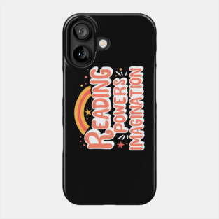 Reading Powers Imagination Groovy Phone Case