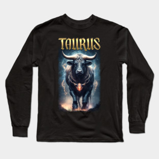 Taurus Zodiac Long Sleeve T-Shirt