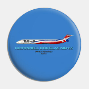 McDonnell Douglas MD-83 - PAWA Dominica Pin