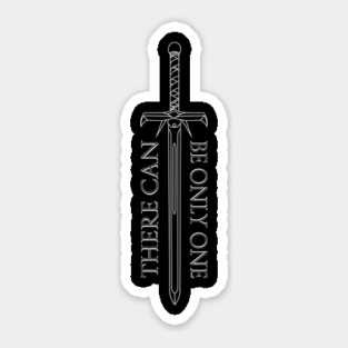 Highlander - There can be only one - Kurgan sword Sticker