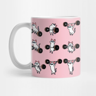 Olympic Lifting Siamese Cat Mug
