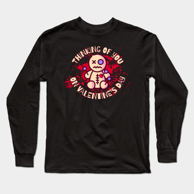 Thinking of You Valentine Voodoo Long Sleeve T-Shirt by HolidayBug