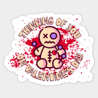 Thinking of You Valentine Voodoo Sticker