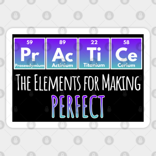 Practice Periodic Elements for Perfect design Sticker by Luxinda