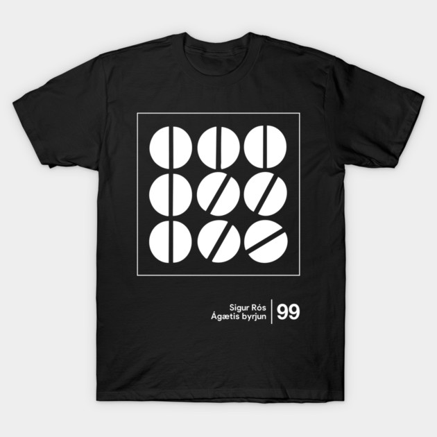 Ágætis byrjun Minimalist Style Graphic Artwork Design T-Shirt