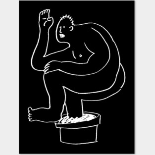 Man plantpot Posters and Art