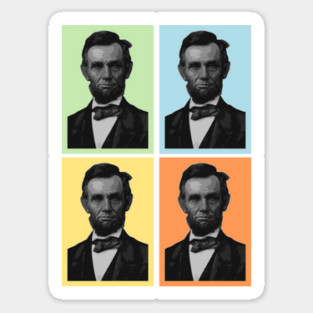 4 Score Abraham Lincoln - American History Sticker
