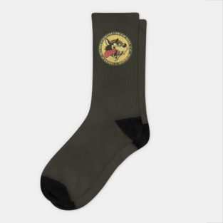 Retro Cartoon Big Wolf Socks