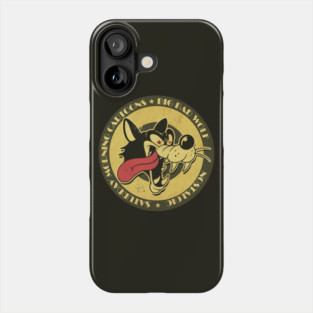 Retro Cartoon Big Wolf Phone Case