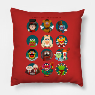The Muppets Twelve Days of Christmas Carol Pillow