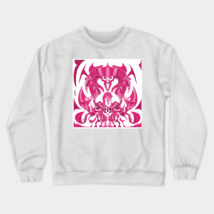 pink dark nazgul ecopop in balrog dreams of the middle earth ecopop Crewneck Sweatshirt