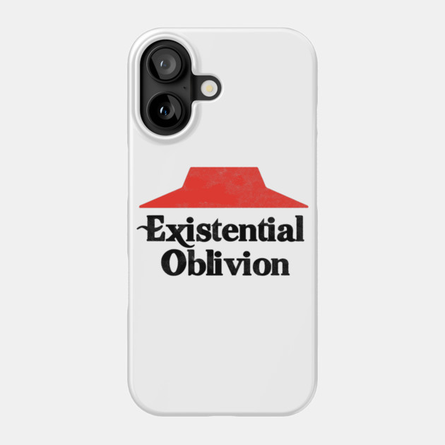 Existential Oblivion Nihilist T-Shirt Phone Case by dumbshirts