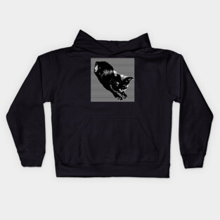 Graphic Black Cat Kids Hoodie
