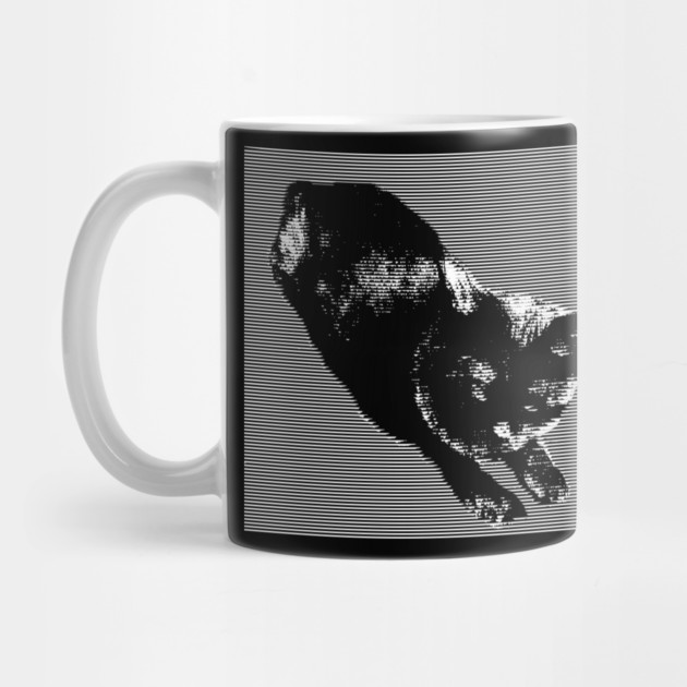 Graphic Black Cat by DonWillisJrArt