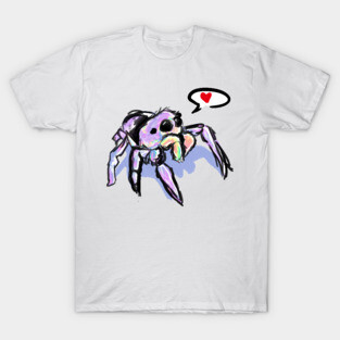 Pastel Jumping Spider Love T-Shirt
