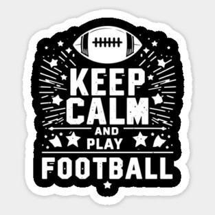 Keep Calm and Play Football Magnet