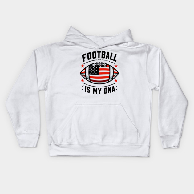 Football is my DNA Kids Hoodie by Frank Ring
