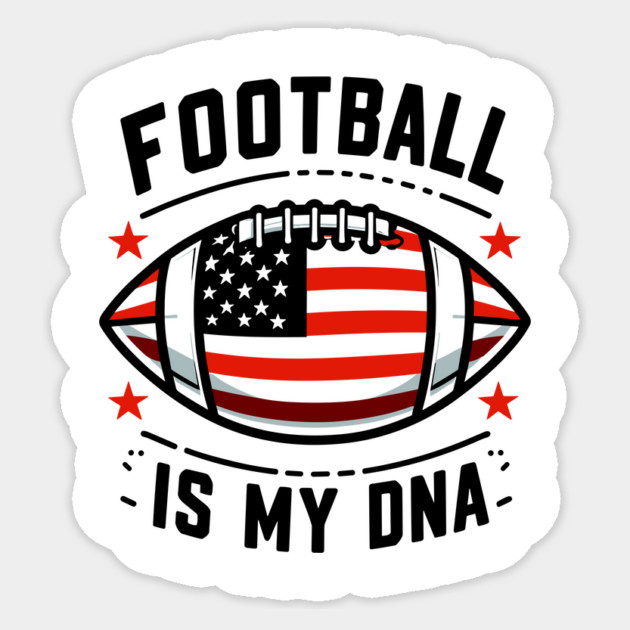 Football is my DNA Sticker by Frank Ring