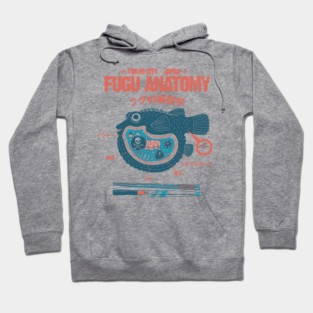 Fugu anatomy Tokyo Hoodie