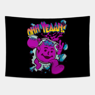 OHH YEAH! Kool Aid Man Purple Drank Tapestry
