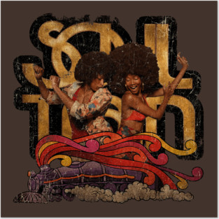 Soul Train Vintage Look Fan Design Posters and Art