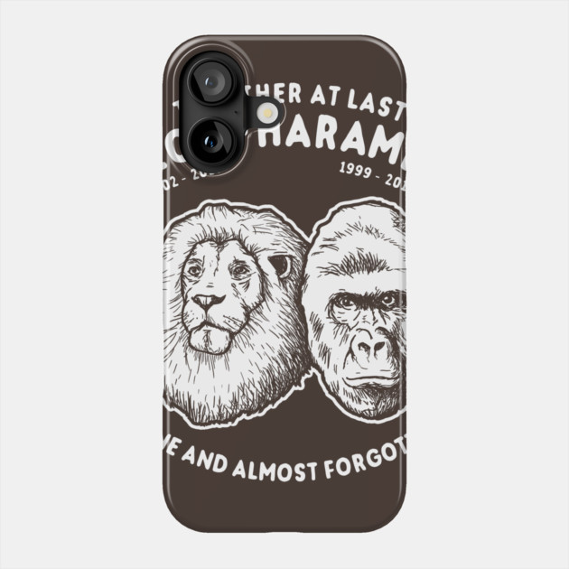 Cecil Harambe Together At Last T-Shirt Phone Case by dumbshirts