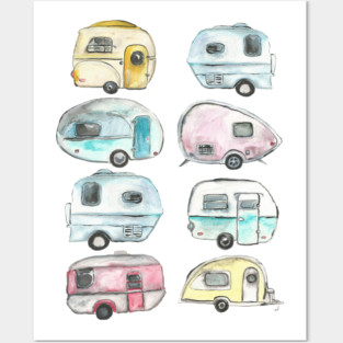 Camping Posters and Art