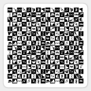 Ska checks Sticker