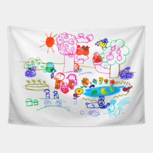 Spring Bloom Full and Bright Tapestry