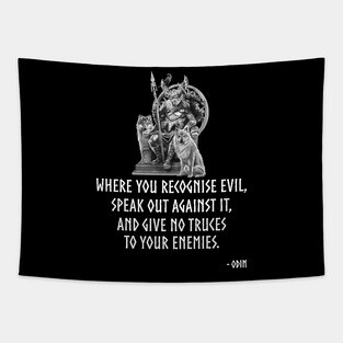 Asatru Norse Mythology Viking God Odin Proverb Nordic Tapestry
