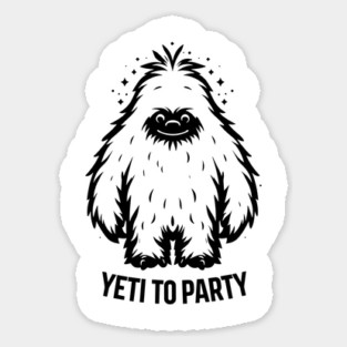 Yeti To Party Sticker