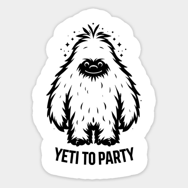Yeti To Party Sticker by Frank Ring