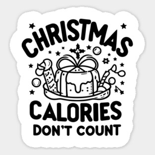 Christmas Calories Don't Count Sticker