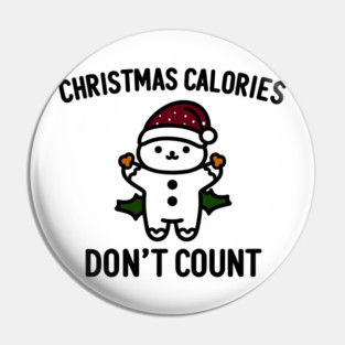 Christmas Calories Don't Count Pin