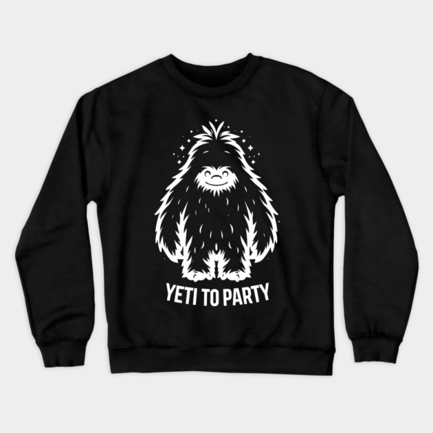 Yeti To Party Crewneck Sweatshirt by Frank Ring