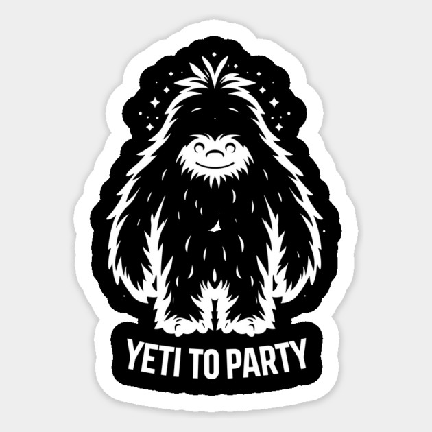 Yeti To Party Sticker by Frank Ring