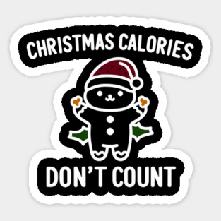 Christmas Calories Don't Count Sticker