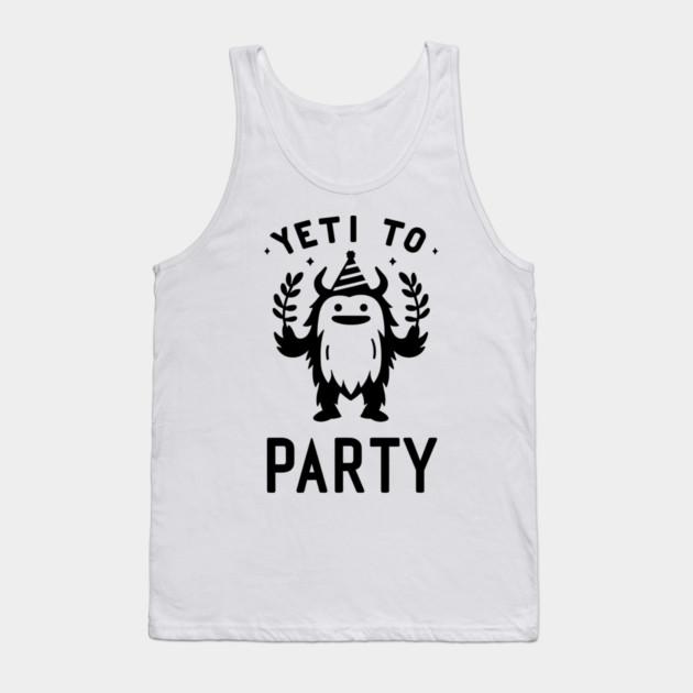 Yeti To Party Tank Top by Frank Ring