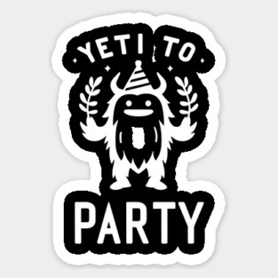 Yeti To Party Magnet