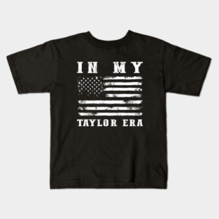Distressed American Flag In My Taylor Eras Legend Kids T-Shirt