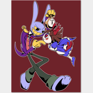 Jax and Pomni in Wonderland Posters and Art
