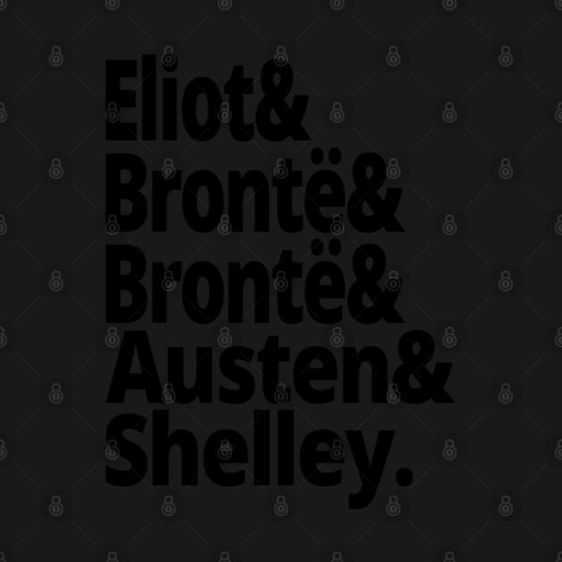 British History 19th Century Authors Womens History Eliot Bronte Sisters Jane Austen Mary Shelley Reading English Literature by Yesteeyear