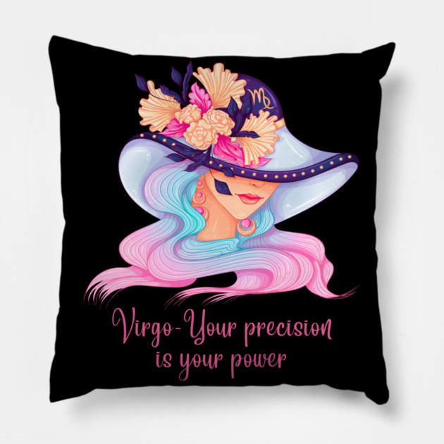 Virgo Birth Sign Pillow by BirdsnStuff